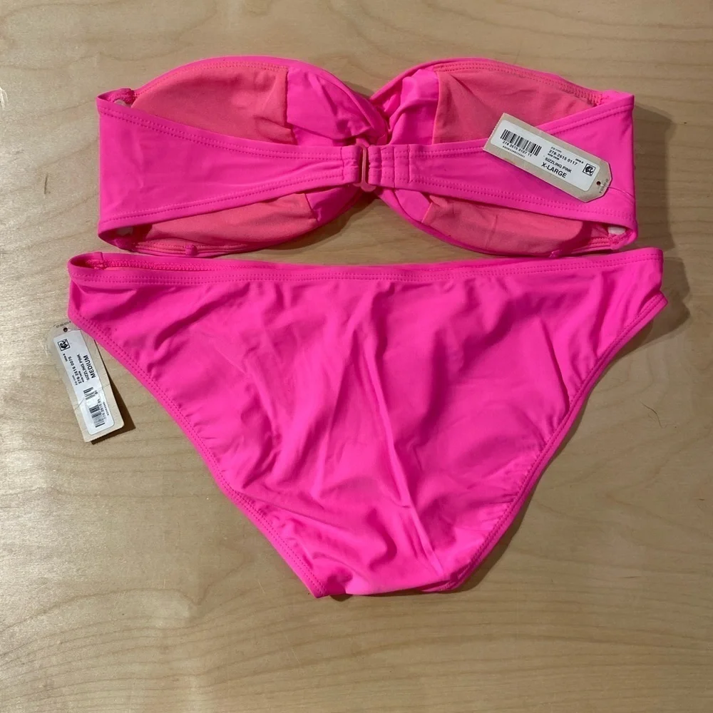Arizona Jean Two Piece Swimsuit Top XL Bottom Medium (BX)